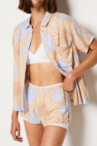 Calções de pijama - Azul-celeste