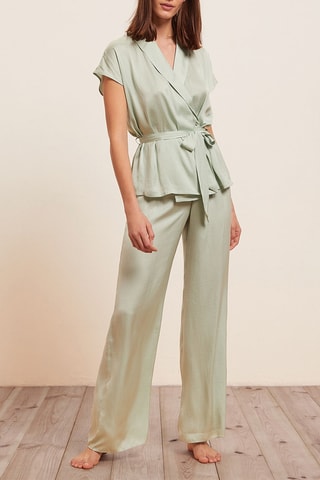 Camisa de pijama - Verde-água