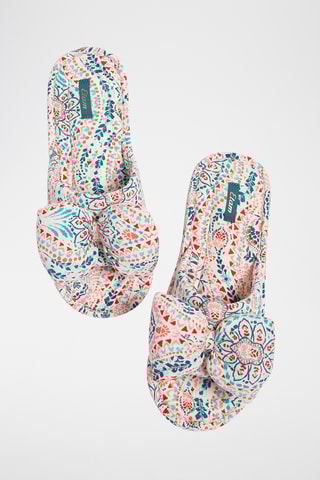Pantufas - Branco e azul