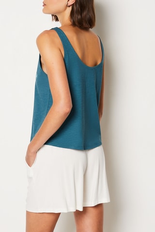 Camisola de alças de pijama - Azul-pato