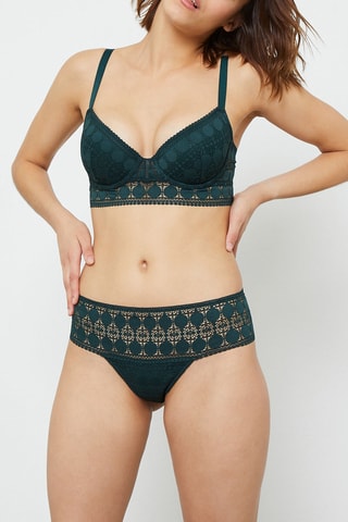 Tanga em renda - Verde-escuro