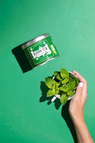 Thé vert à la menthe bio origine Maroc - Boîte métal - 100 g