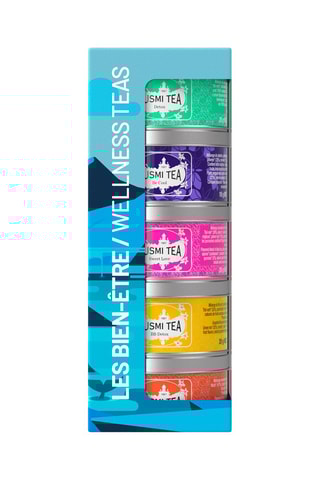 Coffret Les Bien-être bio - 5 boîtes en métal - 98 g