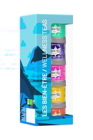 Coffret Les Bien-être bio - 5 boîtes en métal - 98 g