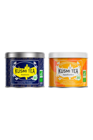 Assortiment thé et infusion bio - AquaExotica et Anastasia - 2 x 100 g