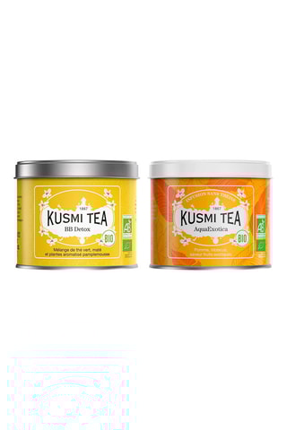 Assortiment thé et infusion bio - AquaExotica et BB Detox - 2 x 100 g