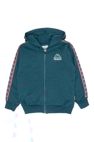Sweater met capuchon - Pauwblauw