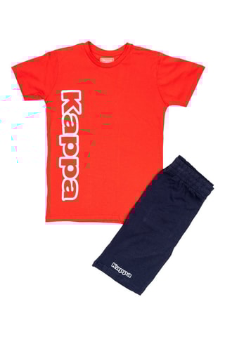 T-shirts e calções - Vermelho e azul-marinho