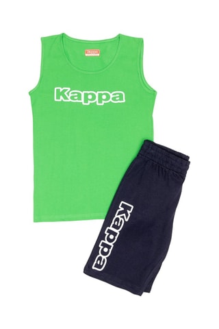Hemd en Short - Lichtgroen en Marineblauw