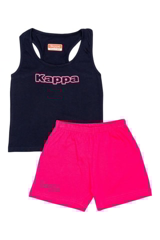 Hemd en Short - Marineblauw en Fuchsia