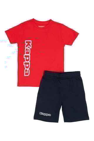 T-shirt en Short - Rood en Marineblauw