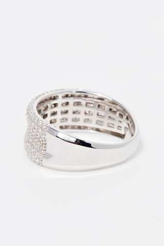 Anel Ruban Précieux Ouro branco e diamantes