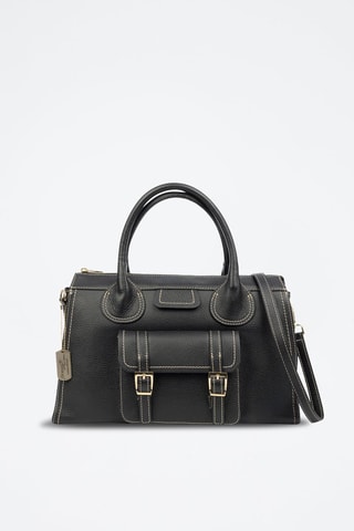 Cabas en cuir Bagaladi - Noir