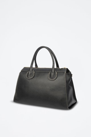 Cabas en cuir Bagaladi - Noir