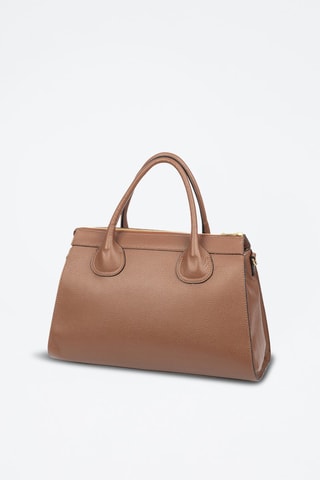 Cabas en cuir Bagaladi - Marron
