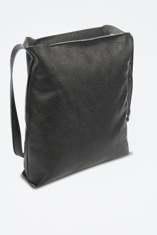 Sac bandoulière en cuir Bagnoa - Noir