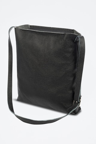 Sac bandoulière en cuir Bagnoa - Noir