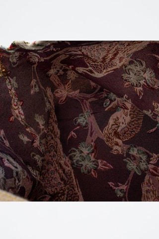 Cabas Banzi - Blanc, beige et rouge