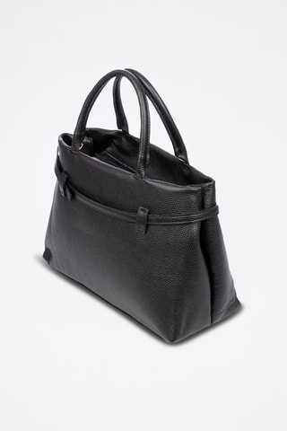 Sac à main en cuir Barbiano - Noir et doré
