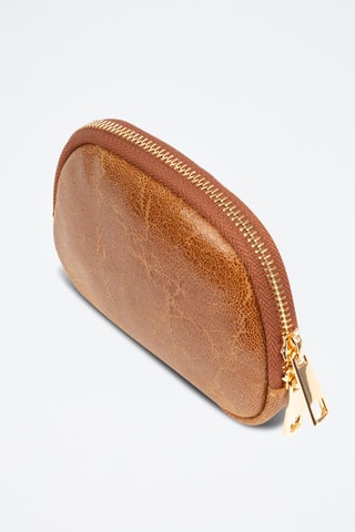 Porte-monnaie en cuir Baratili - Marron