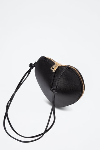 Sac bandoulière en cuir Barbaresco - Noir