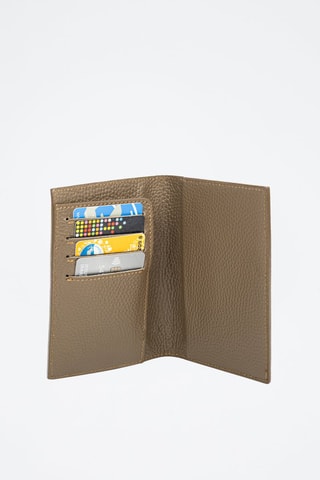 Portefeuille en cuir Azzano - Marron