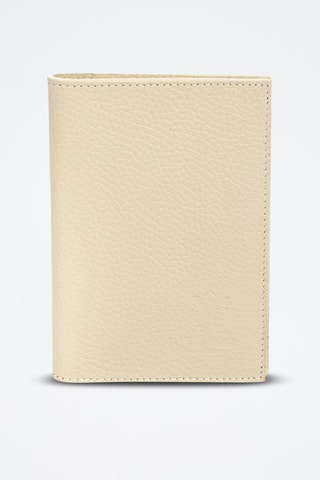 Portefeuille en cuir Azzano - Beige