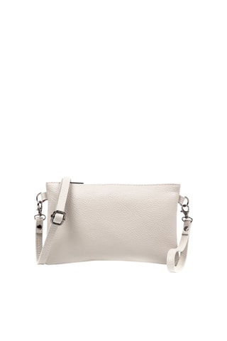 Sac bandoulière en cuir Albenga - Blanc