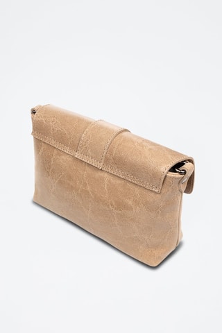 Sac bandoulière en nubuck Lentini - Beige