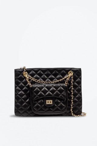 Sac bandoulière en cuir Altopascio - Noir