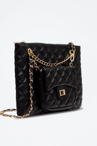 Sac bandoulière en cuir Altopascio - Noir