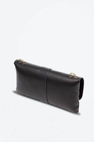 Sac bandoulière en cuir Amaseno - Noir et doré
