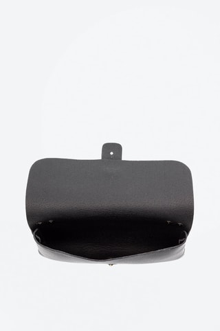 Sac bandoulière en cuir Amaseno - Noir et doré