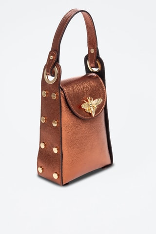 Sac à main en cuir Alviano - Doré