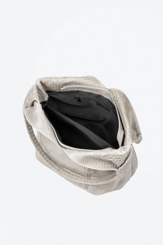 Sac porté épaule en cuir Jesi - Gris