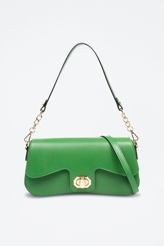 Sac porté épaule en cuir Anzano - Vert