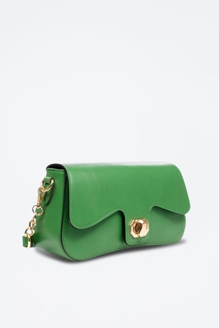Sac porté épaule en cuir Anzano - Vert