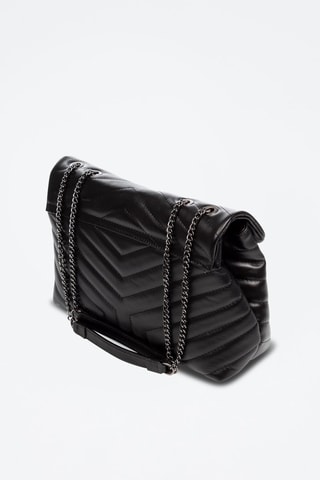 Sac porté épaule en cuir Apecchio - Noir