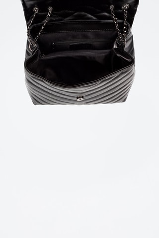 Sac porté épaule en cuir Apecchio - Noir
