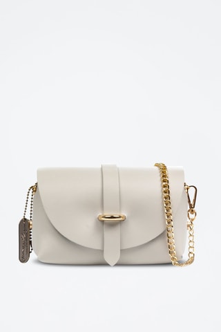Sac bandoulière en cuir Aurora - Gris