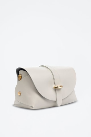 Sac bandoulière en cuir Aurora - Gris