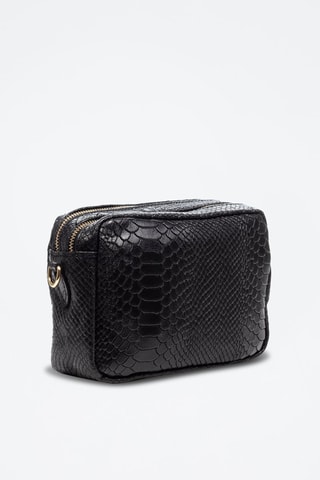 Sac bandoulière en cuir Degna - Noir