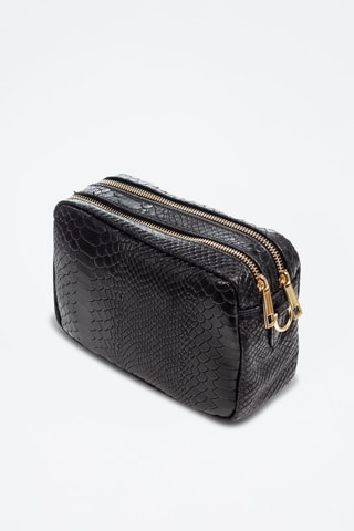 Sac bandoulière en cuir Degna - Noir