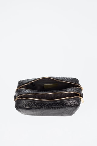 Sac bandoulière en cuir Degna - Noir