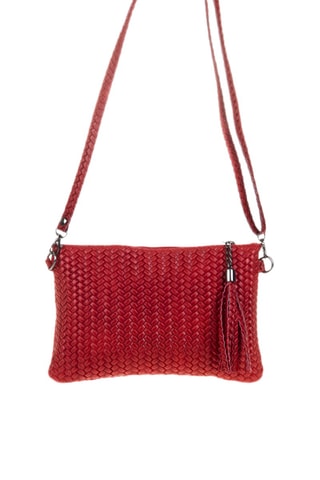 Sac bandoulière en cuir Oleggio - Rouge