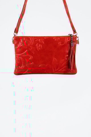 Pochette en nubuck Deanna - Rouge