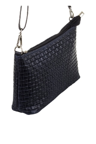 Sac bandoulière en cuir - Bleu