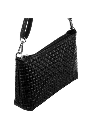 Sac bandoulière en cuir - Noir