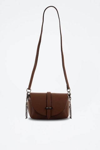 Sac bandoulière en cuir Carina - Marron
