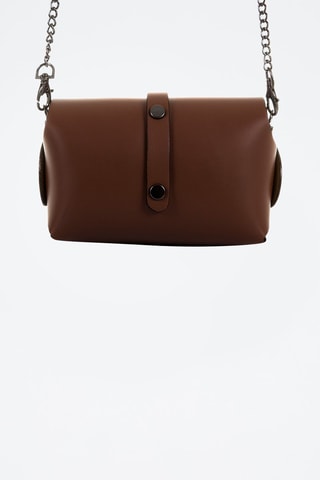 Sac bandoulière en cuir Carina - Marron
